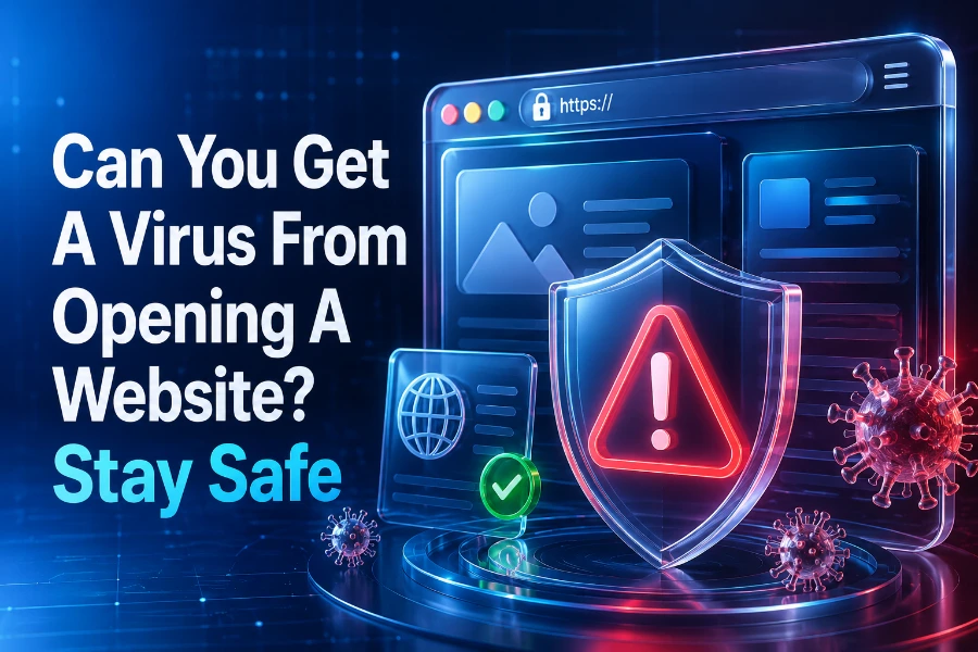 can you get a virus from opening a website
